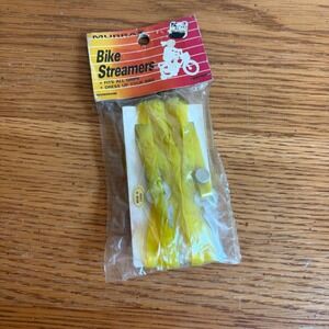 Vintage Murray Bike Streamers Yellow Handlebar‎ Tassels Kmart Dead Stock New